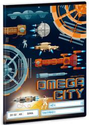 Ars Una Omega City 32 lapos sima füzet 20-32 A/5 (93619080) - innotechshop