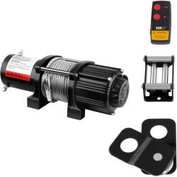 MSW Offroad csörlő - 2.040 kg - 4.500 font - 12 V - 15 m acélkötél - mellékelt kötélcsiga (PROPULLATOR 4500-A)