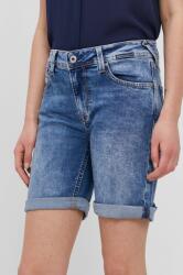Pepe Jeans Pantaloni scurți jeans femei, material neted, medium waist PPY8-SZD02T_55X