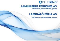 BLUERING Lamináló fólia A/3 250 mikron fényes BLUERING 100db/csomag