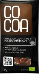 COCOA Ciocolata Raw-Vegan 70% Cacao cu Nuci Pecan Eco Cocoa 50 grame