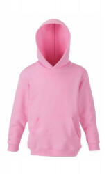 Fruit of the Loom Gyerek Pulóver Kapucnis Hosszú ujjú Fruit of the Loom Premium Hooded Sweat Kids - 116 (5-6), Világos rózsaszín (pink)