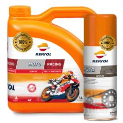 Repsol MOTO Racing 4T 10W-50 4 l + PTFE 0,4 l