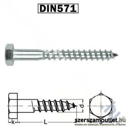 KOELNER Állványcsavar D12x240mm HLF. facsavar DIN571/20db (KO50221) (KO50221)