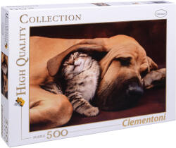 Clementoni Puzzle Clementoni din 500 de piese - Caine si pisic (35020)