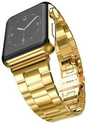  Hoco - Grand series 3 soros vékonyított fém rozsdamentes acél óraszíj Apple Watch 38/40 mm - arany