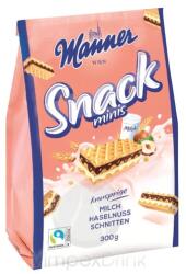 Manner Snack Minis tejes-mogyorós szeletek 300g /10/