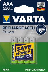 VARTA Tölthető elem Power 4 AAA 550 mAh R2U 56743101404 (56743101404)