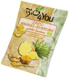Bio4You Bomboane BIO Usor Picante cu Ananas si Curcuma Bio4You 75 grame (BFY701512)