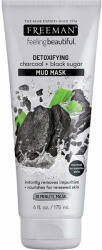 FREEMAN Masca detoxifianta cu carbune si zahar negru FREEMAN Detoxifying Charcoal + Black Sugar Mud Mask, 175 ml Masca de fata