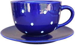 BögreManufaktúra Jumbo bögre és reggeliző tányér sötét kék (SKT018)