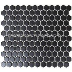 Csempe Hexagon kicsi fekete matt