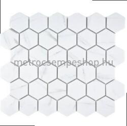 Carrara Matt Hexagon Márvány Mozaik