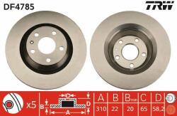 TRW Disc frana TRW DF4785 - automobilus