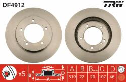 TRW Disc frana TRW DF4912 (DF4912) - automobilus