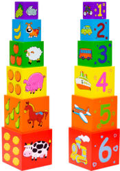 Viga Toys Turn de cuburi Turnul Babel, Viga Toys