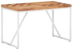 vidaXL tömör akác és mangófa étkezőasztal 120 x 60 x 76 cm (323545) - vidaxl