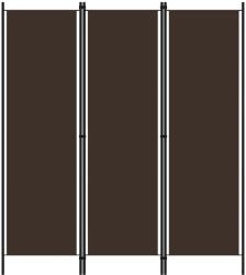 vidaXL barna 3 paneles paraván 150 x 180 cm (320716)