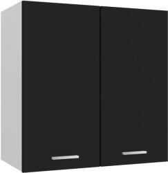 vidaXL fekete forgácslap függő szekrény 60 x 31 x 60 cm (801269)