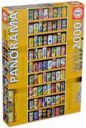 Educa Puzzle panoramic Educa din 2000 de piese - Rafturi cu doze (EDU11053) Puzzle