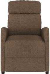 vidaXL Fotoliu de masaj, maro, material textil (289710)