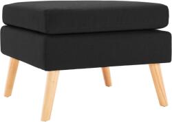 vidaXL Taburet, negru, material textil (288742) Canapea