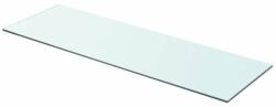 vidaXL Raft din sticlă transparentă, 80 x 25 cm (243835) Raft