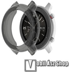 Xiaomi Amazfit GTR 42mm, Okosóra szilikontok, Áttetsző Fekete