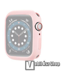 Apple Watch Series 4, 5, 6, SE, SE (2022) 44mm, Okosóra szilikontok, Rózsaszín