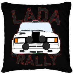 printfashion Lada rally - Párnahuzat, Díszpárnahuzat - Fekete (4971899)