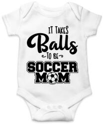 printfashion It takes balls to be a soccer mom - Baba Body - Fehér (4958265)
