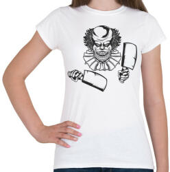 printfashion Horror bohóc 03 - Női póló - Fehér (4919176)