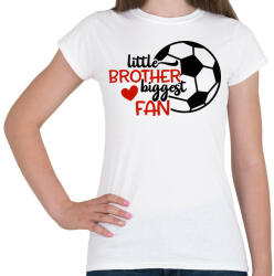 printfashion Little brother biggest fan - Női póló - Fehér (4951476)