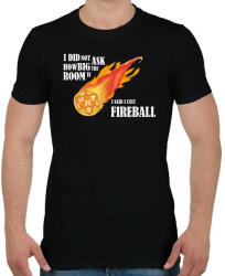 printfashion I said I cast Fireball - Férfi póló - Fekete (4946509)