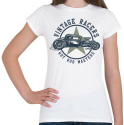 printfashion Hot rod 02 - Vintage racers - Női póló - Fehér (4939952)