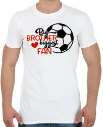 printfashion Big brother biggest fan - Férfi póló - Fehér (4951336)