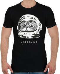 printfashion Astro cica - Férfi póló - Fekete (4890512)