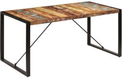 vidaXL Masă de bucătărie, 160 x 80 x 75 cm, lemn masiv reciclat (247418)