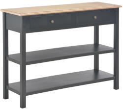 vidaXL Servantă, negru, 110x35x80 cm, MDF (280031) Comoda