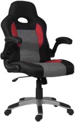 Antares Speedway gamer szék szövet borítás műanyag lábkereszt fekete-szürke (ANKHSZ343-1)