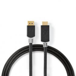 Nedis Cablu Displayport la HDMI 4K60Hz T-T 2m, Nedis CCBW37104AT20 (CCBW37104AT20)