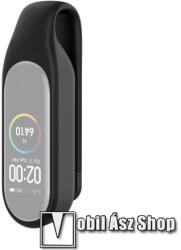 Okosóra csiptető - FEKETE - szilikon, zsebre, övre csíptethető - Xiaomi Mi Band 5 / Mi Band 6 / Mi Band 7 / Amazfit Band 5