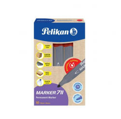 Pelikan Permanent Marker 711, piros jelölőfilc (00817912) (00817912)