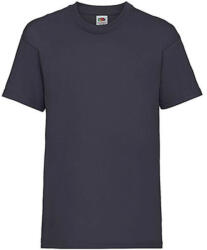 Fruit of the Loom Gyerek póló Rövid ujjú Fruit of the Loom Valueweight T Kids - 164 (14-15), Mély sötétkék (navy)