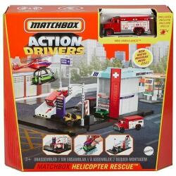 Mattel Matchbox Mentőhelikopter állomás GVY83