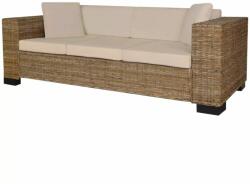 vidaXL Set canapea de 3 locuri din poliratan 8 piese (243246) Canapea