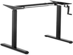 Fromm & Starck Állítható magasságú asztal keret - manuális - 70 kg - fekete (STAR_ATFM_01)