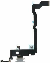 tel-szalk-1929098 Apple iPhone XS Max töltőcsatlakozó port, flexibilis kábel / töltő csatlakozó flex szürke (tel-szalk-1929098)