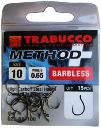 Trabucco Method Plus Feeder szakáll nélküli horog 14, 15 db/csg (023-51-140) - damil
