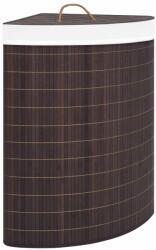 vidaXL barna sarok bambusz szennyestartó kosár 60 L (320760) - vidaxl